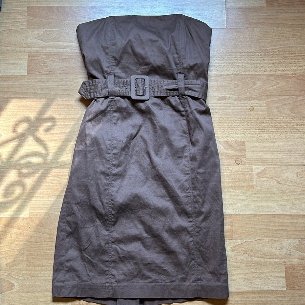 Strapless pencil dress